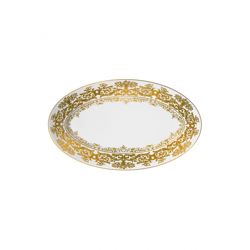 Side dish 25.3 cm white with gold rim | Chelsea
