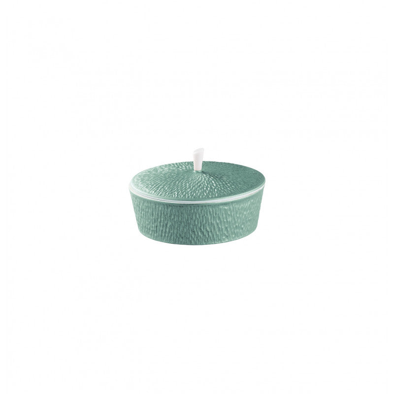 Sugar bowl 10.5 cm turquoise | Minéral Irisé