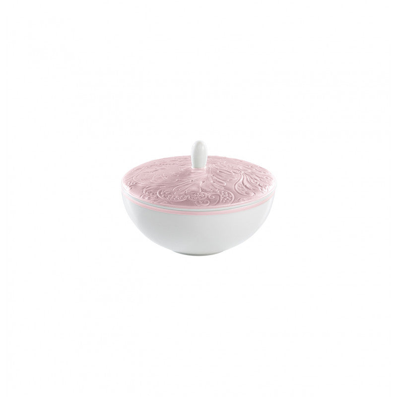 Sugar bowl 11.8 cm pink | Italian Renaissance