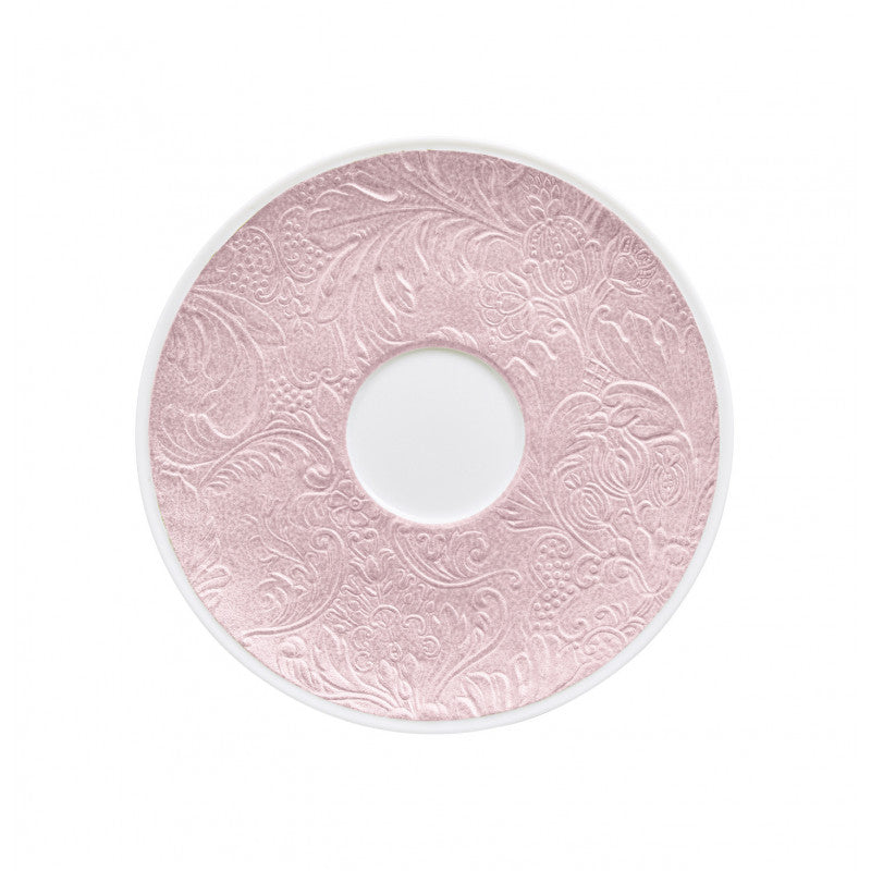 Tea saucer extra 17.5 cm pink | Italian Renaissance