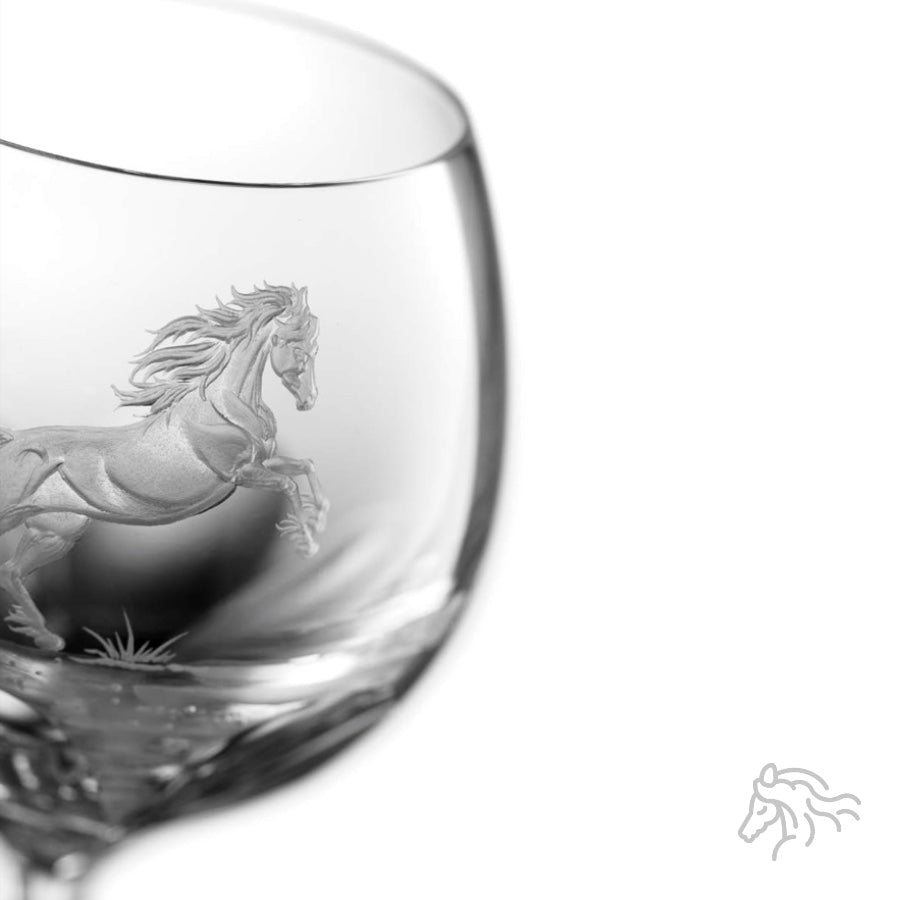 Amber Cordial Glass | Hock | Horse