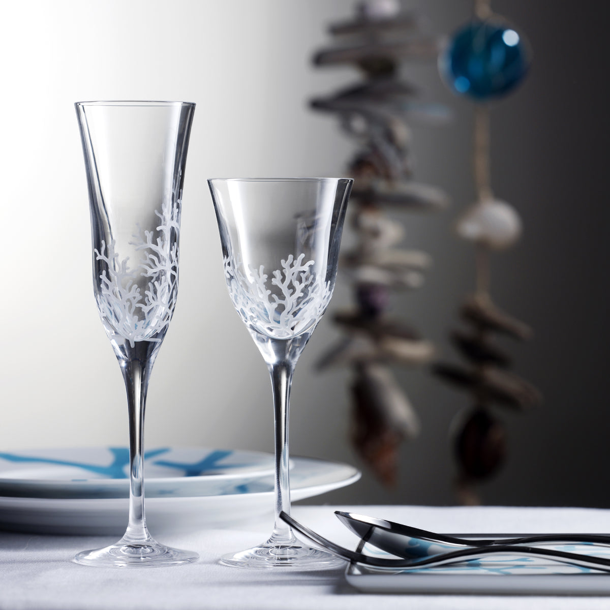 Clear ice bucket | Coral