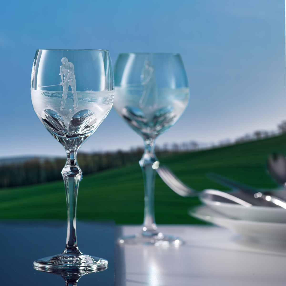 Cobalt Blue Wine | Hock | Golf