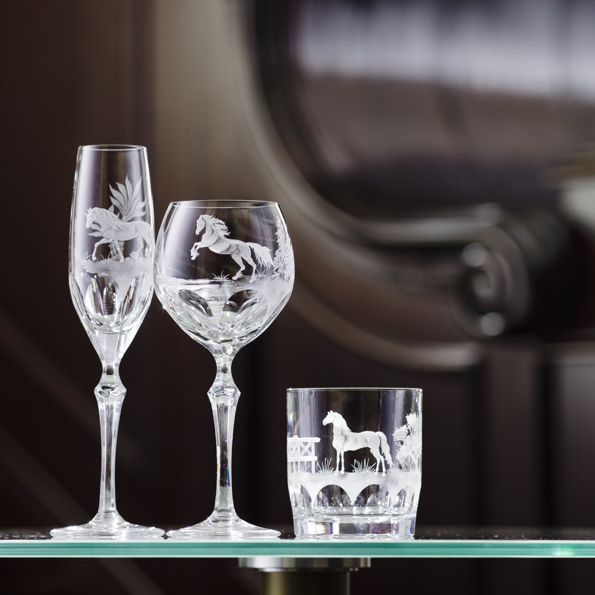 Clear Whiskey Decanter 0,75 Liter | Horse