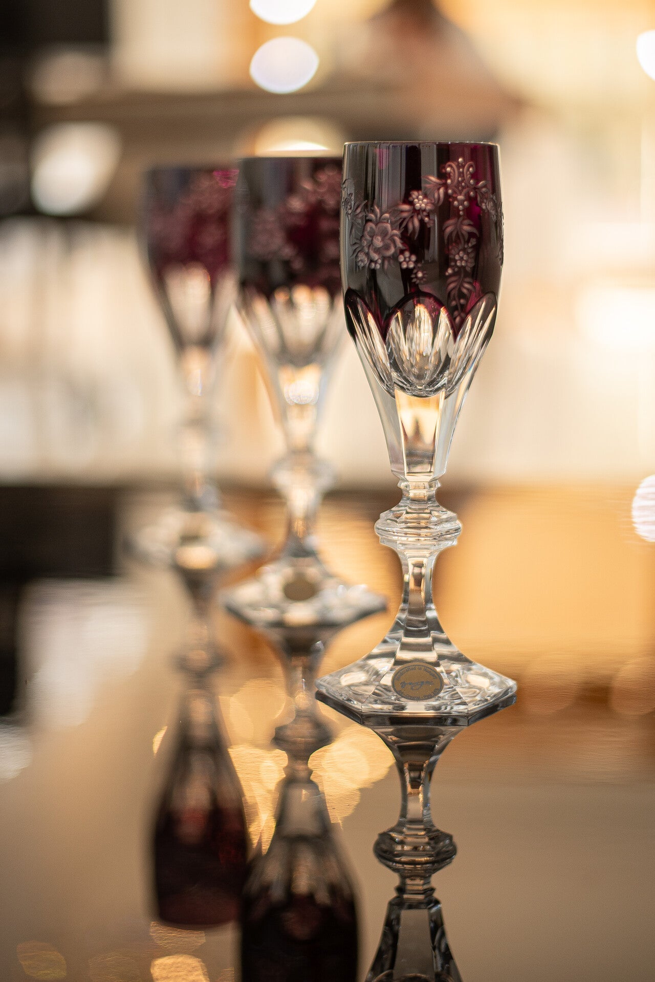 Ruby Flute Glass | Hock | Versailles