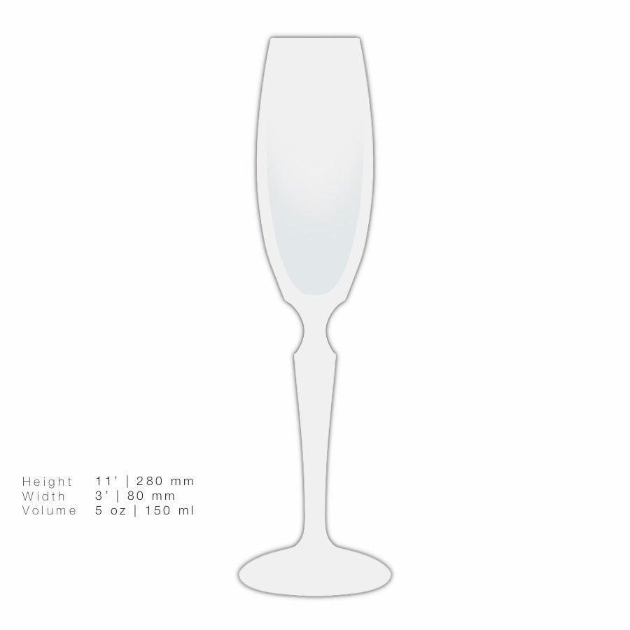 Amber Flute Glass, grand | Athens