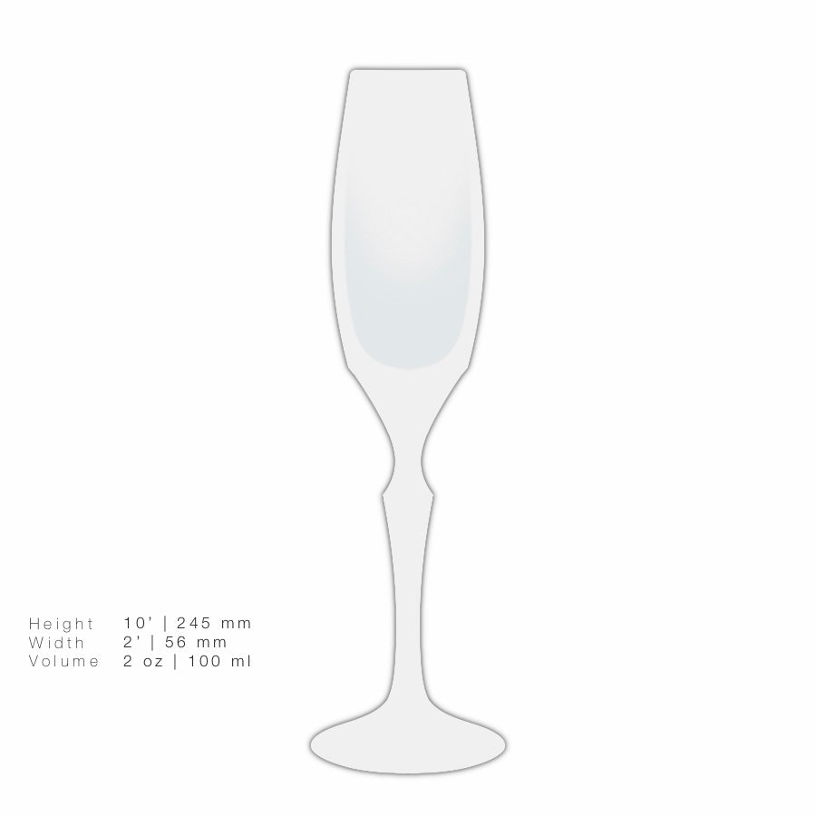 Clear Flute Glass | orbi | Countess