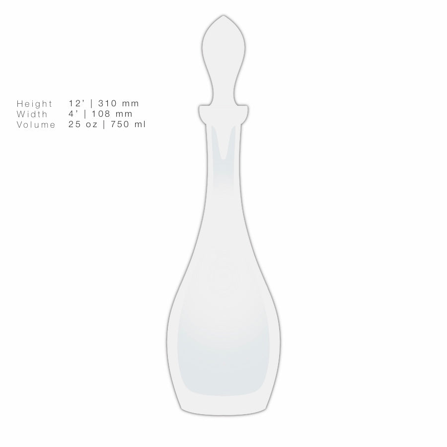 Clear Wine Decanter 0,75 Liter | Springtime